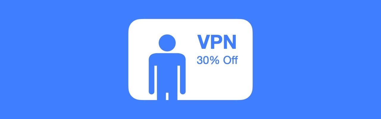A man is seen on camera promoting a VPN as a sponsored video.