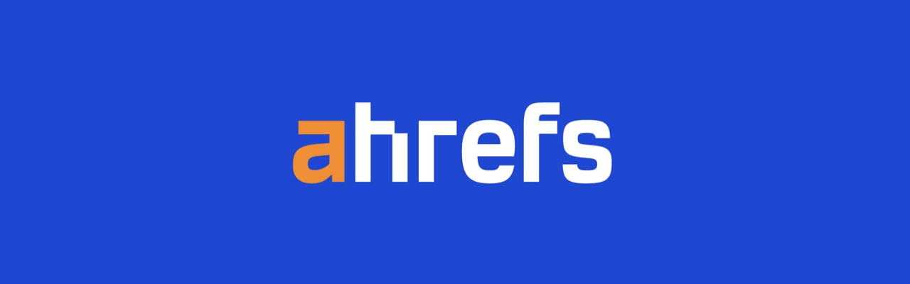 Logo of the SEO company ahrefs. 